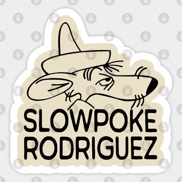 Slow Poke Rodri Sticker by Boose creative